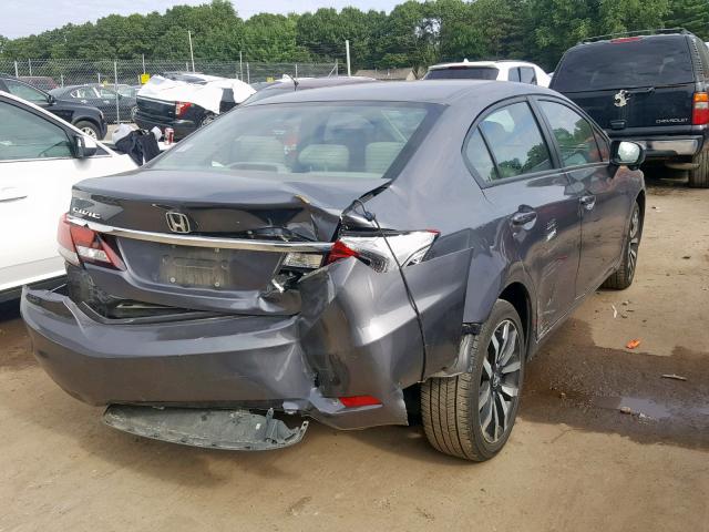 19XFB2F94EE001947 - 2014 HONDA CIVIC EXL 灰色 照片 4