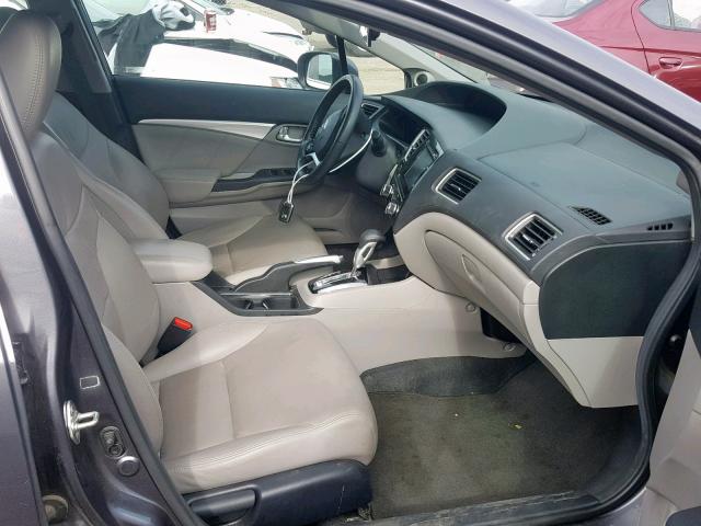 19XFB2F94EE001947 - 2014 HONDA CIVIC EXL 灰色 照片 5