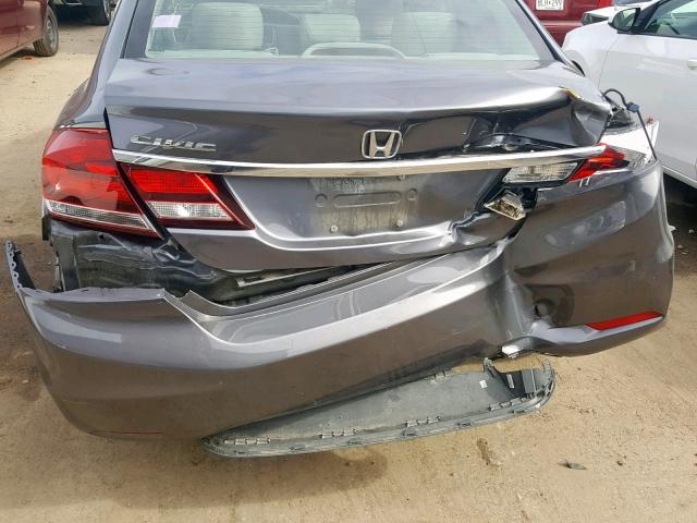 19XFB2F94EE001947 - 2014 HONDA CIVIC EXL 灰色 照片 9