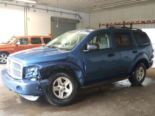 1D4HB48DX4F215757 - 2004 DODGE DURANGO SL BLUE photo 2