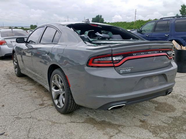 2C3CDXHG7HH503919 - 2017 DODGE CHARGER SX GRAY photo 3