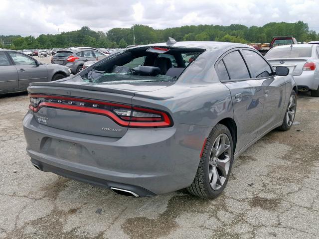 2C3CDXHG7HH503919 - 2017 DODGE CHARGER SX GRAY photo 4