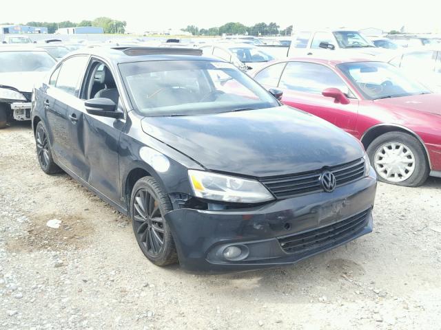 3VWLZ7AJXBM358786 - 2011 VOLKSWAGEN JETTA SEL BLACK photo 1