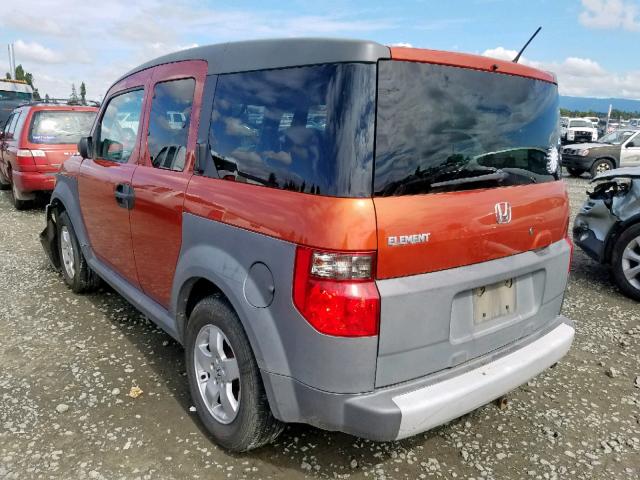 5J6YH28635L004740 - 2005 HONDA ELEMENT EX ORANGE photo 3