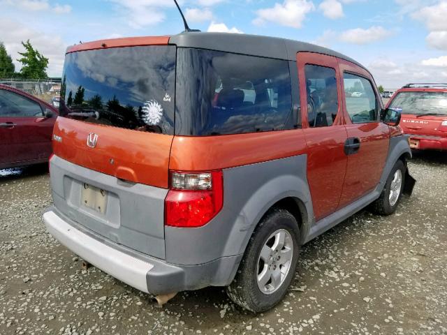 5J6YH28635L004740 - 2005 HONDA ELEMENT EX ORANGE photo 4