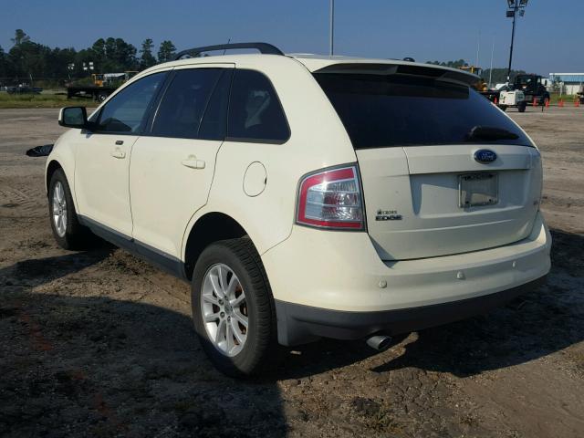 2FMDK38C07BB55941 - 2007 FORD EDGE SEL WHITE photo 3