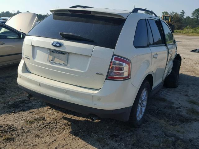 2FMDK38C07BB55941 - 2007 FORD EDGE SEL WHITE photo 4