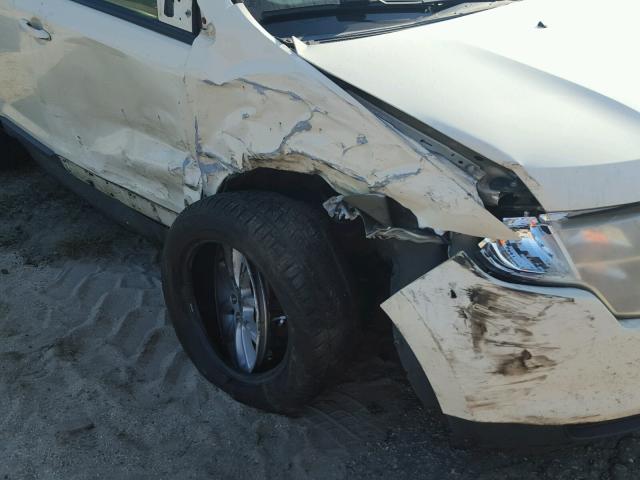 2FMDK38C07BB55941 - 2007 FORD EDGE SEL WHITE photo 9