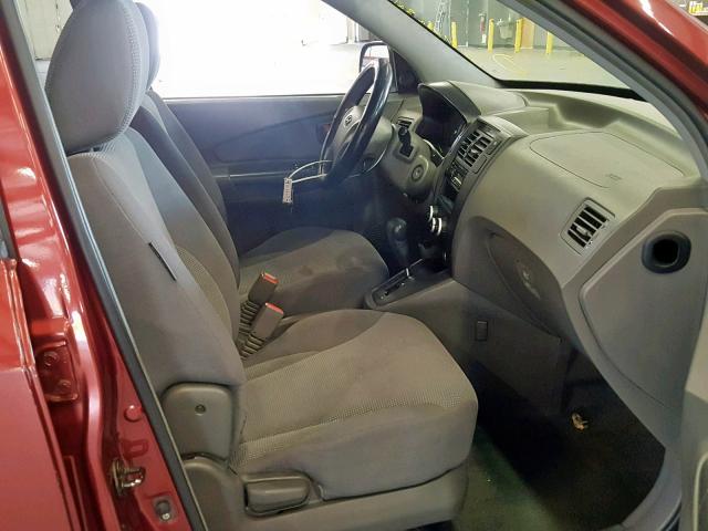 KM8JM12B36U284511 - 2006 HYUNDAI TUCSON GL RED photo 5