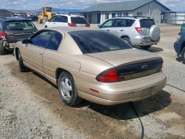 2G1WW12M3X9284358 - 1999 CHEVROLET MONTE CARL ოქროსფერი ფოტო 3