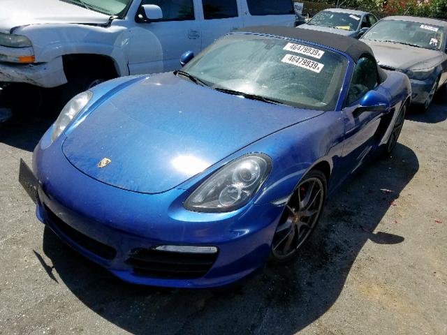 WP0CB2A85DK132088 - 2013 PORSCHE BOXSTER S BLUE photo 2