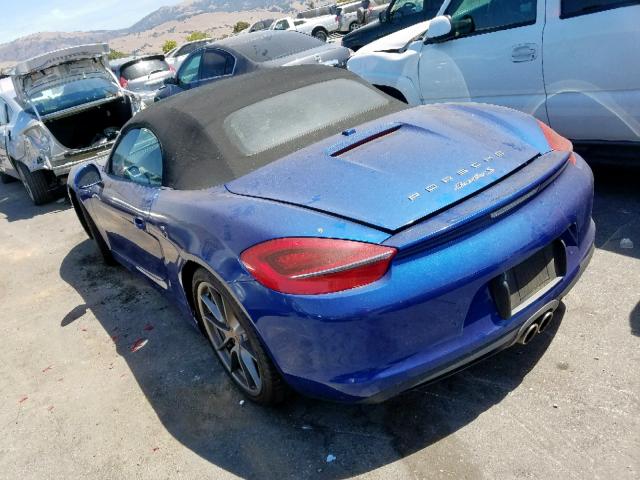 WP0CB2A85DK132088 - 2013 PORSCHE BOXSTER S BLUE photo 3