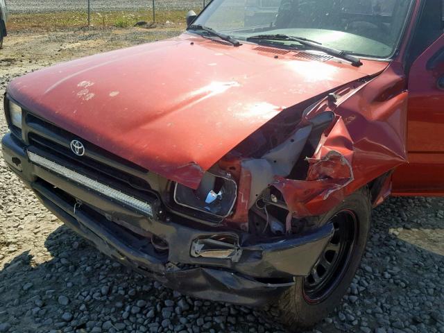 4TARN81A6SZ318987 - 1995 TOYOTA PICKUP 1/2 RED photo 9