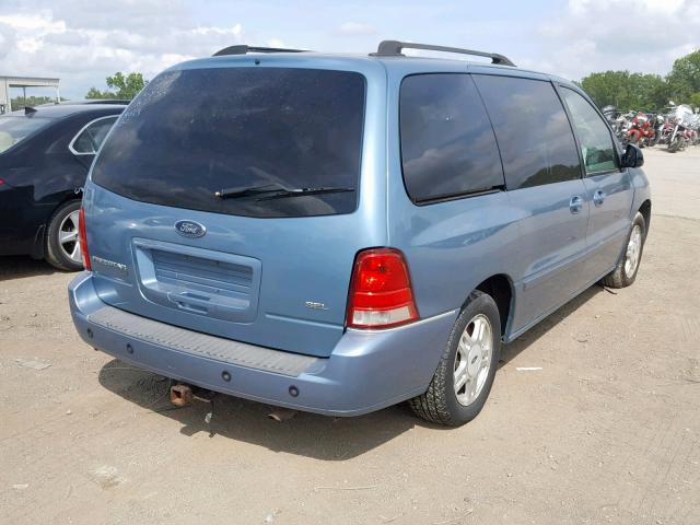 2FMZA52237BA23423 - 2007 FORD FREESTAR S BLUE photo 4