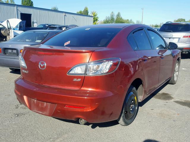 JM1BL1S59A1341391 - 2010 MAZDA 3 S MAROON photo 4