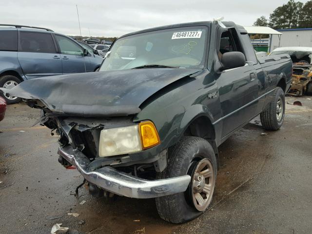 1FTYR14V81PB54050 - 2001 FORD RANGER SUP GREEN photo 2