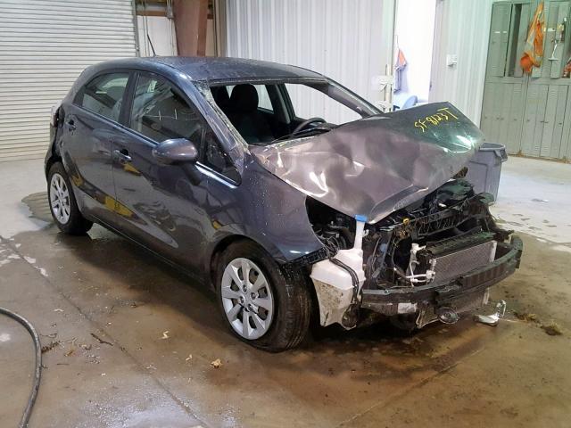 KNADN5A34D6207385 - 2013 KIA RIO EX GRAY photo 1