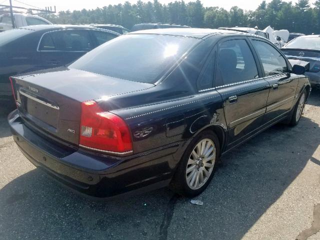 YV1TH592461432949 - 2006 VOLVO S80 2.5T BLACK photo 4