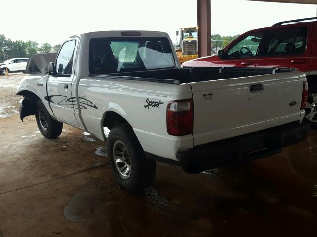 1FTYR10D44PB27512 - 2004 FORD RANGER WHITE photo 3