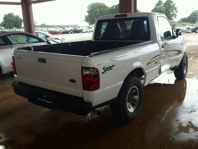 1FTYR10D44PB27512 - 2004 FORD RANGER WHITE photo 4