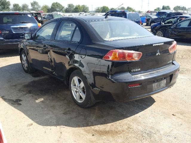 JA3AU26U99U007533 - 2009 MITSUBISHI LANCER ES/ BLACK photo 3