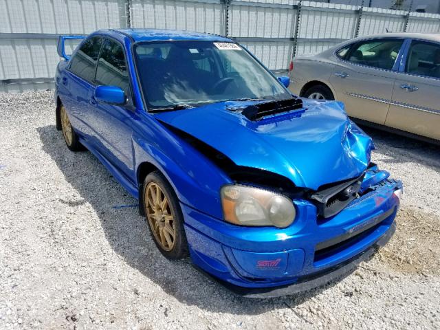 JF1GD70635L514789 - 2005 SUBARU IMPREZA WR BLUE photo 1