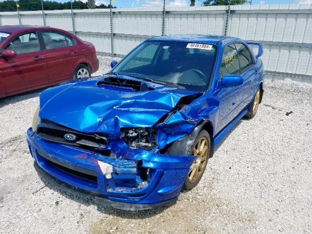 JF1GD70635L514789 - 2005 SUBARU IMPREZA WR BLUE photo 2