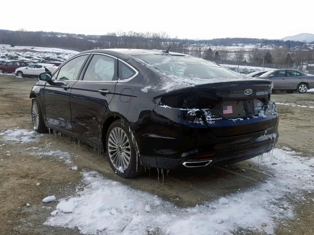 3FA6P0K90GR390423 - 2016 FORD FUSION TIT BLACK photo 3