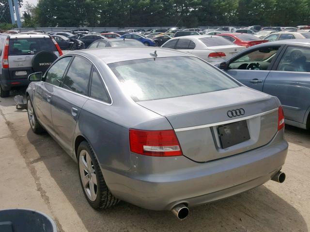 WAUDH74FX8N054385 - 2008 AUDI A6 3.2 QUA GRAY photo 3