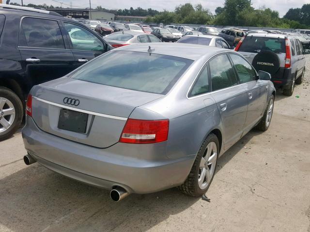 WAUDH74FX8N054385 - 2008 AUDI A6 3.2 QUA GRAY photo 4