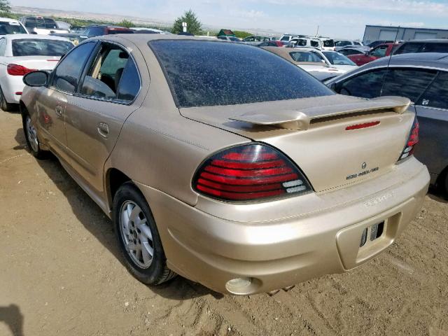 1G2NF52E73C292067 - 2003 PONTIAC GRAND AM S TAN photo 3