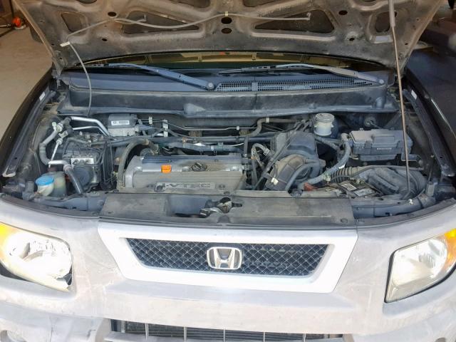 5J6YH28543L040151 - 2003 HONDA ELEMENT EX GRAY photo 7