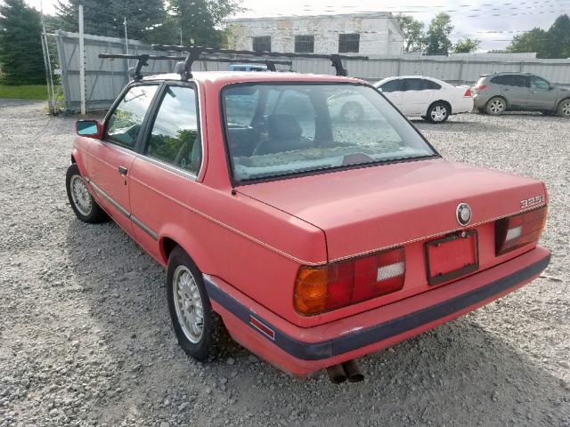 WBAAA2318MEC52718 - 1991 BMW 325 I AUTO RED photo 3