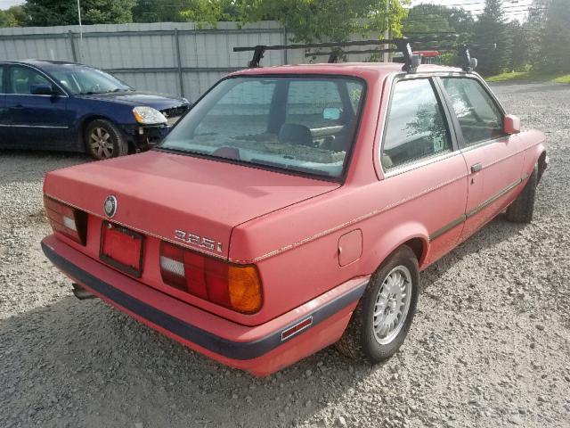 WBAAA2318MEC52718 - 1991 BMW 325 I AUTO RED photo 4