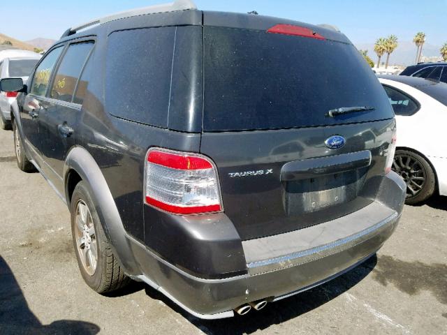 1FMDK05W68GA04044 - 2008 FORD TAURUS X S GRAY photo 3