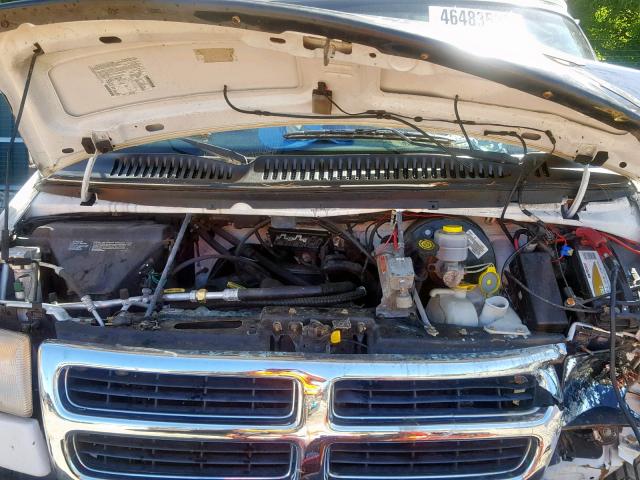 2B6KB31Y3YK107762 - 2000 DODGE RAM VAN B3 WHITE photo 7