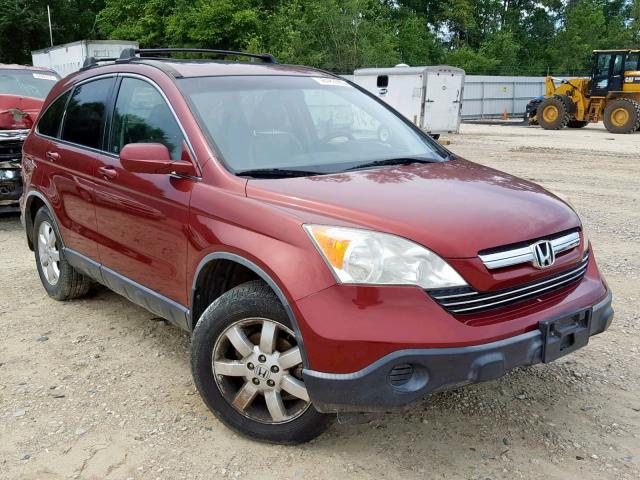 JHLRE38797C016513 - 2007 HONDA CR-V EXL RED photo 1