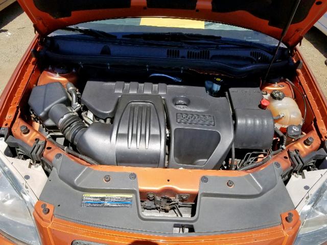 1G2AL15F377278170 - 2007 PONTIAC G5 ORANGE photo 7