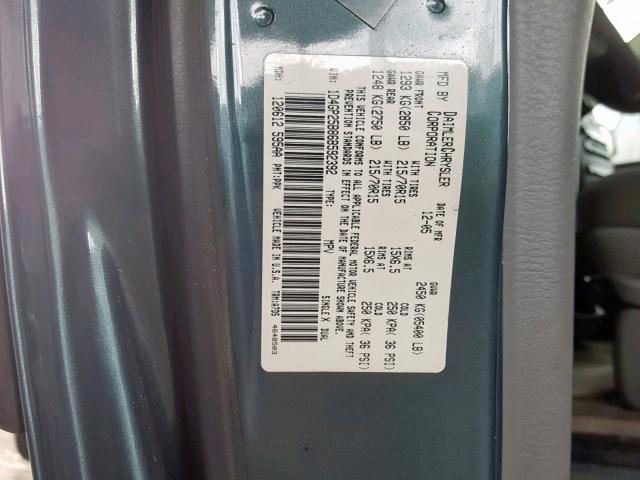 1D4GP25B86B592392 - 2006 DODGE CARAVAN SE GREEN photo 10