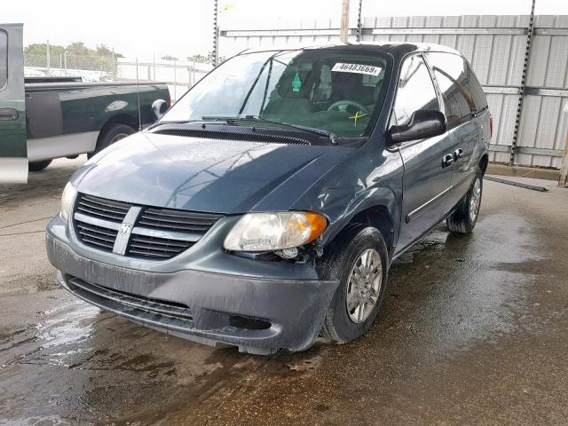 1D4GP25B86B592392 - 2006 DODGE CARAVAN SE GREEN photo 2