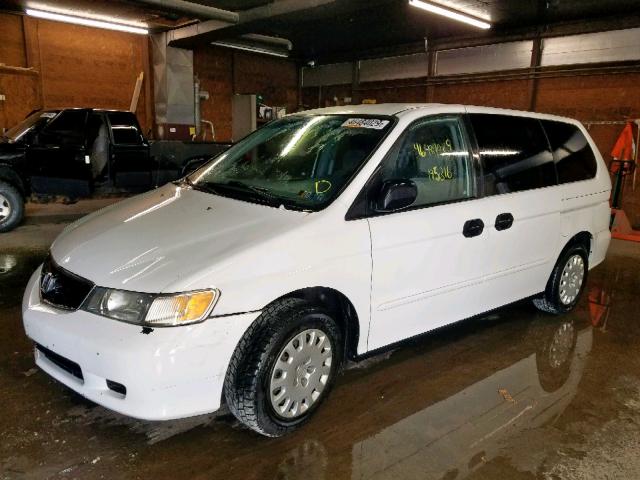 5FNRL18513B007890 - 2003 HONDA ODYSSEY LX WHITE photo 2