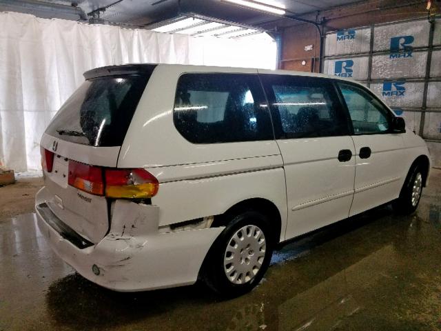 5FNRL18513B007890 - 2003 HONDA ODYSSEY LX WHITE photo 4