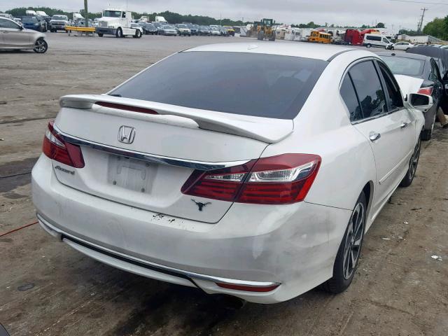 1HGCR2F80GA000422 - 2016 HONDA ACCORD EXL WHITE photo 4