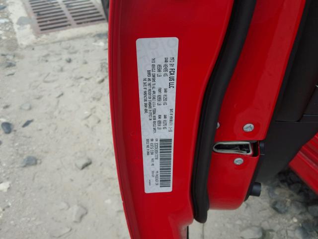 2C3CDXL92GH172738 - 2016 DODGE CHARGER SR RED photo 10