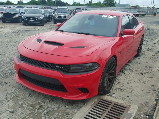 2C3CDXL92GH172738 - 2016 DODGE CHARGER SR RED photo 2