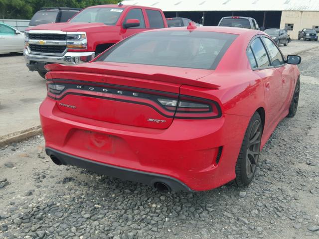 2C3CDXL92GH172738 - 2016 DODGE CHARGER SR RED photo 4