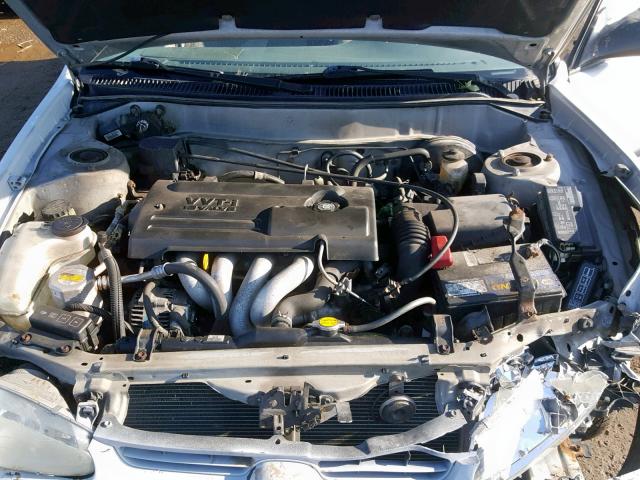 1Y1SK528X2Z408356 - 2002 CHEVROLET GEO PRIZM ვერცხლისფერი ფოტო 7