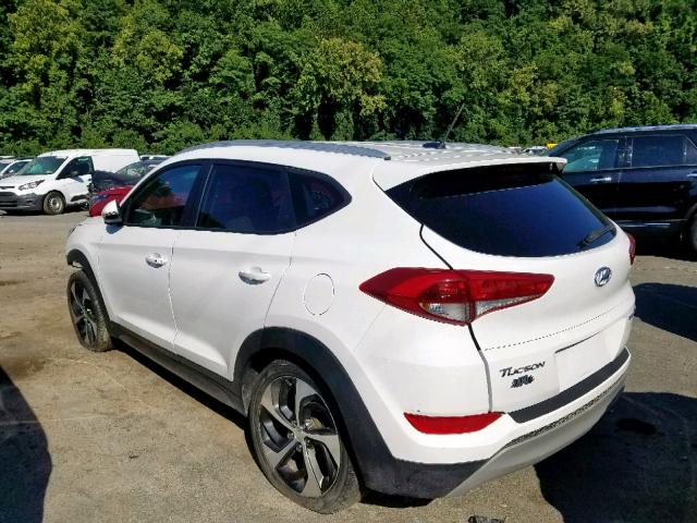 KM8J33A22HU271123 - 2017 HYUNDAI TUCSON LIM WHITE photo 3