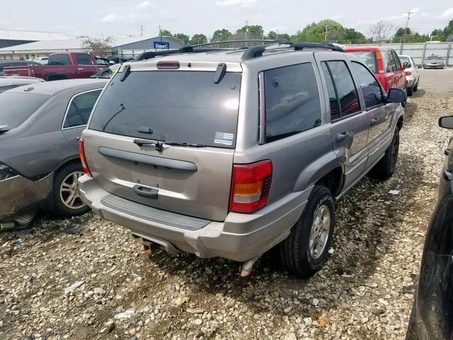 1J4GW58S6XC616417 - 1999 JEEP GRAND CHER GRAY photo 4