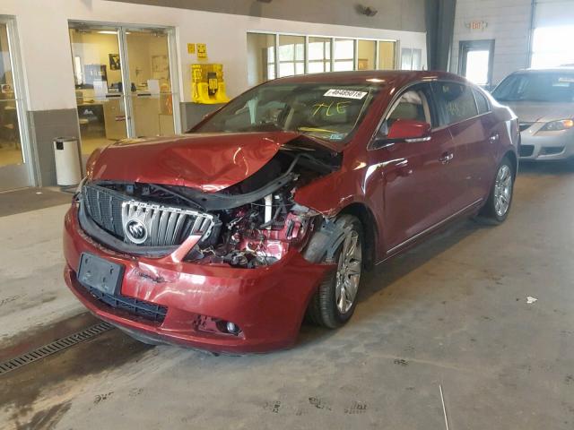 1G4GC5EG6AF224232 - 2010 BUICK LACROSSE C MAROON photo 2